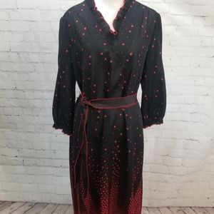 Vintage Dress black and red.